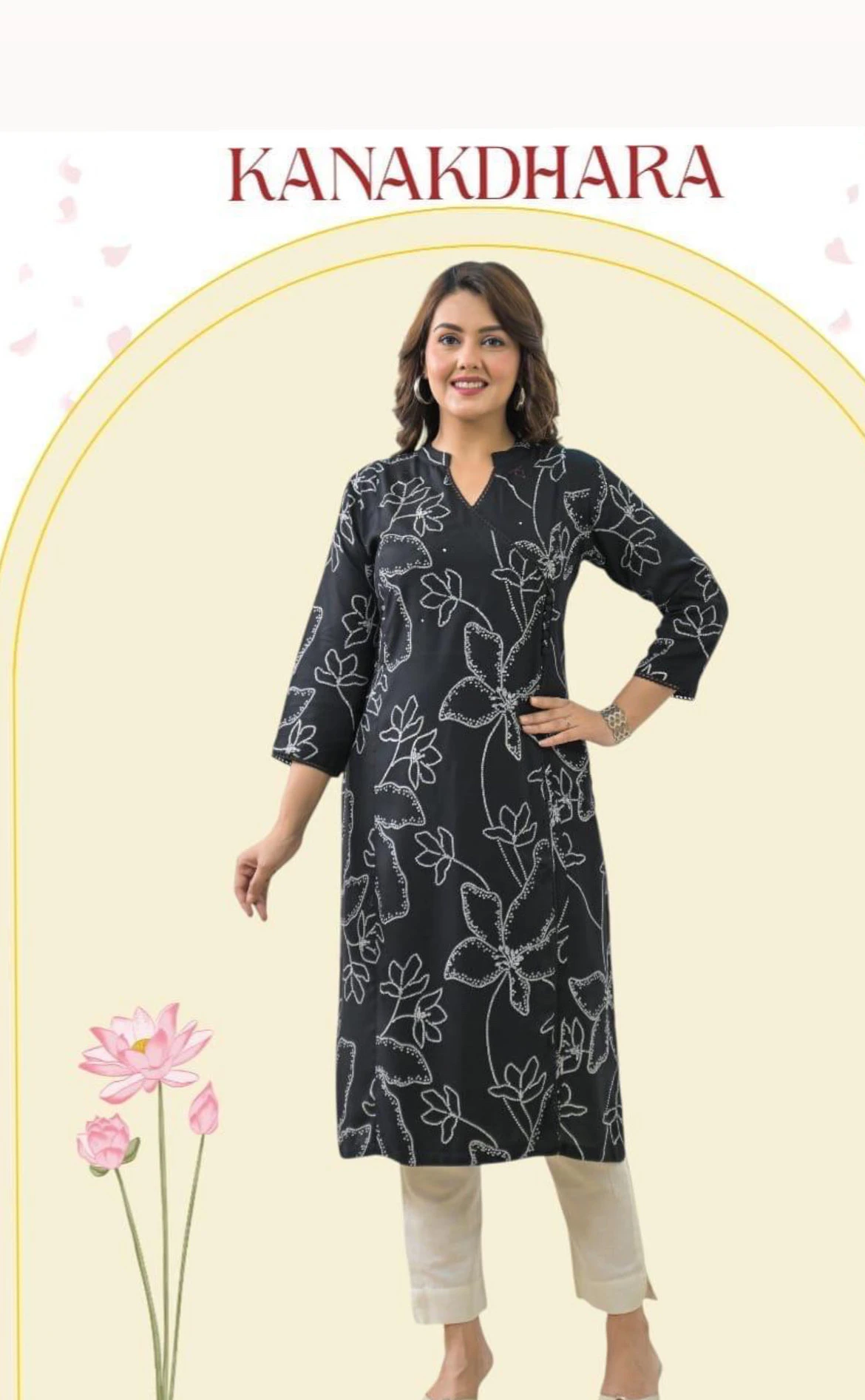 Reyon Anarkali Kurti for Effortless Style and Comfort