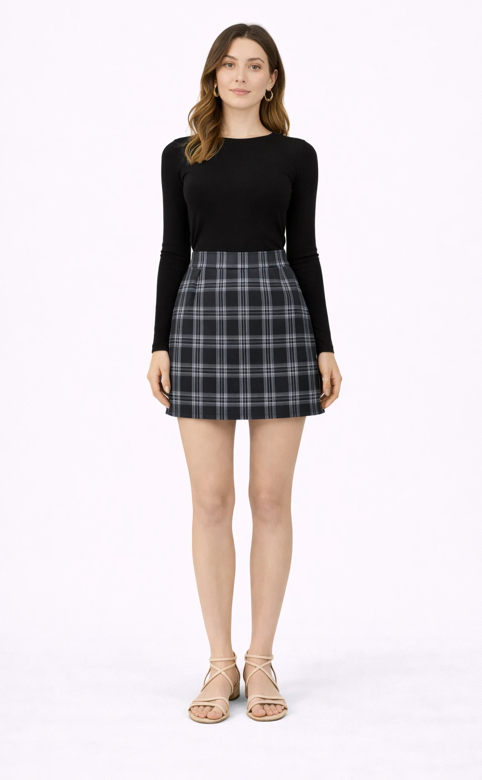 Chic Women's Plaid Mini Skirt - Classic Style Everyday