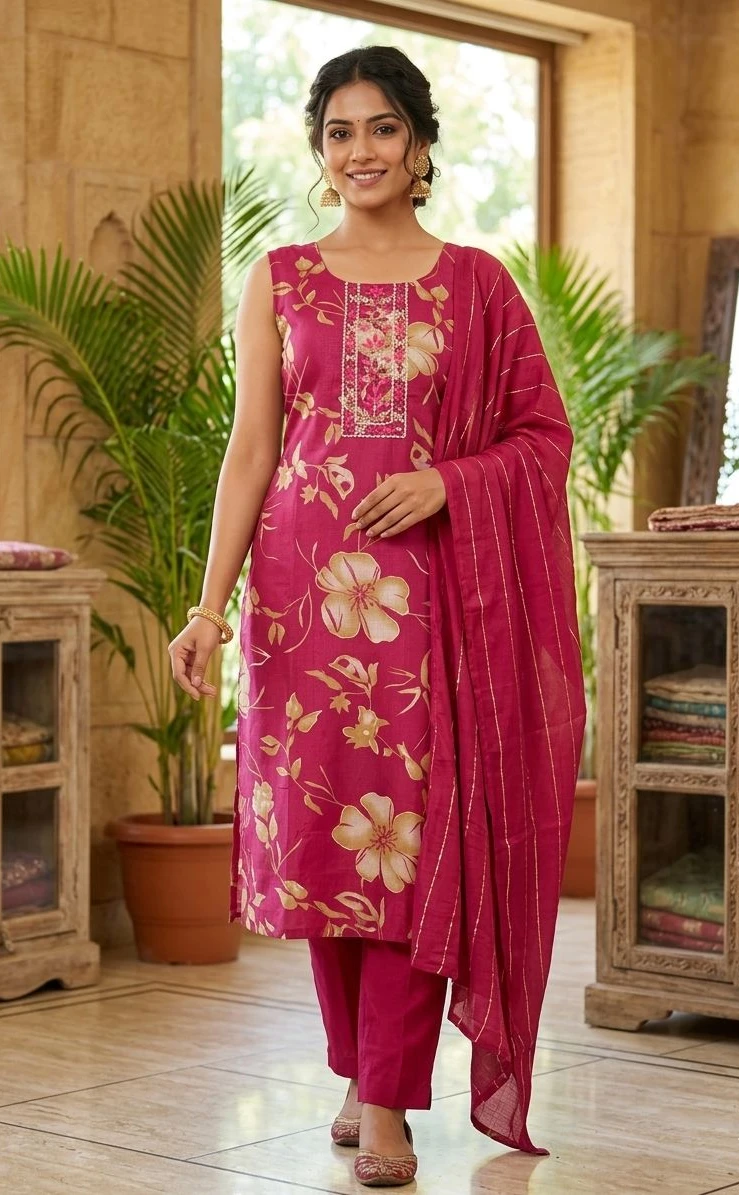 Elegant Printed Cotton Kurta for Women