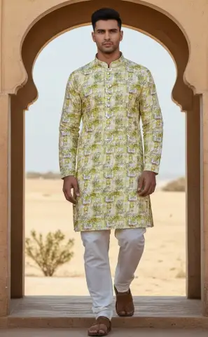 Men’s Digital Sequence Kurta